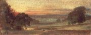 John Constable, The Valley of the Stour at Sunset 31 October 1812